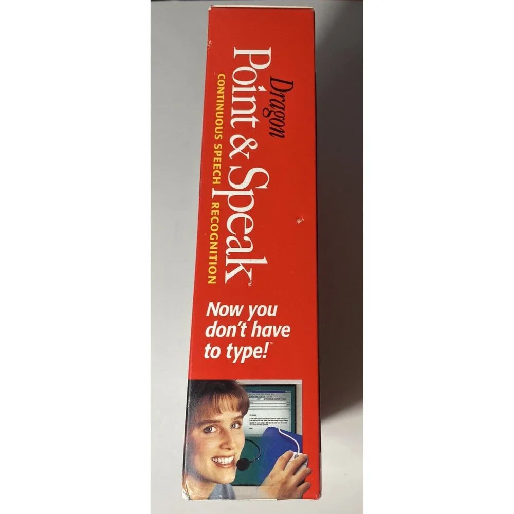 NIB Sealed Dragon Point & Speak 3.0 Windows 98 And 95 Includes Microphone